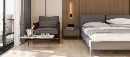 Double Room with Sofa Bed Front View