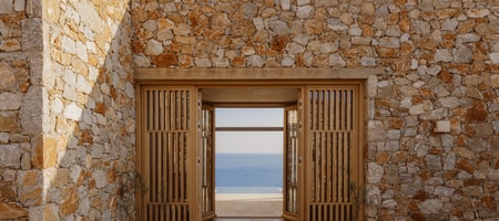 Cliff Front Four-Bedroom Villa with Outdoor Private Pool and Sea View