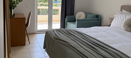 Double Room with Armchair bed-City/Garden view