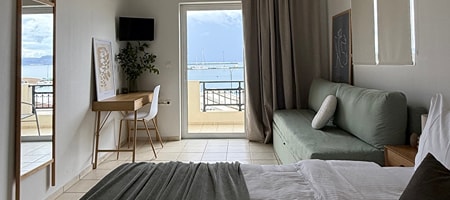Double Room with Sofa bed-Sea View view