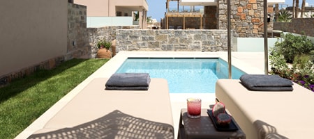 White Superior Double Private Heated Pool