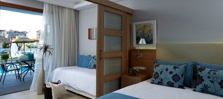 Family Room Sliding Door Swim up Pool View (Relax or Activity Area)