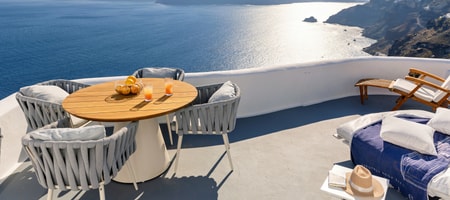 The Captain's Suite with Hot Tub & Caldera View 50m²