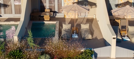 Junior Suite with Heated Private Pool & One-Way Airport Transfer