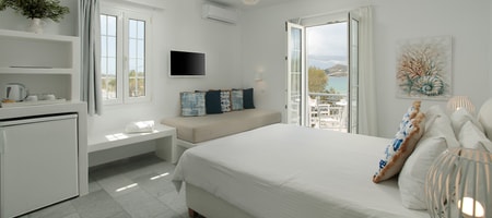 Superior Triple Room on Top Floor with Balcony and Sea View
