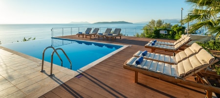 Karavi Villa: 270° Sea Views with Private Sea Access