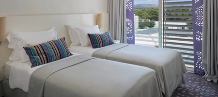 Door to Door Double or Twin Room 44m² Courtyard/Park View with French Balcony