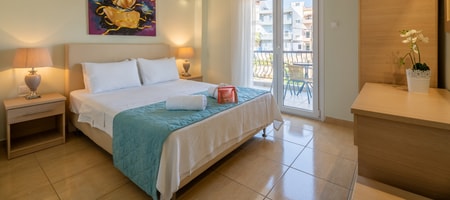Double Studio Partial Sea and Garden View