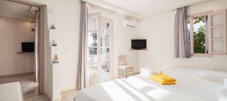 Aegean One Bedroom Apartment with Terrace & Garden View