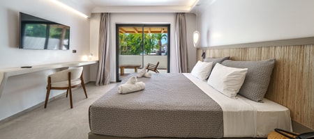 Aegean Junior Suite with Terrace & Garden View