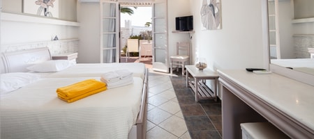 Aegean Room with Terrace & Garden View