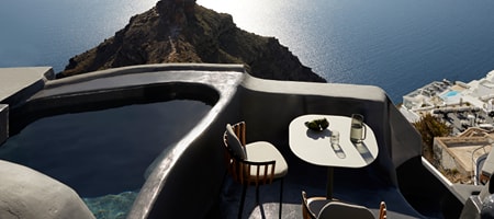 Caldera Room Sunset View with Heated Plunge Pool
