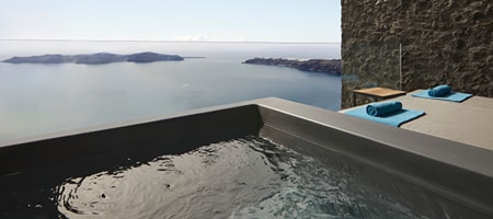 Kivotos Villa Sunset View with Outdoor Hot Tub & Indoor Pool