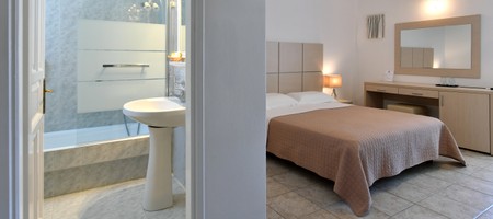 Double/Twin Room with Extra Bed & Side Sea View at Kosmitis Hotel