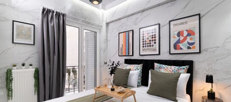Athenian Studio with Balcony