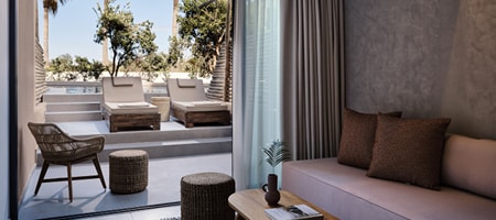 Double Room Garden Level with Shared Pool