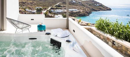 Aegean Honeymoon Sea View Suite Jetted Tub
