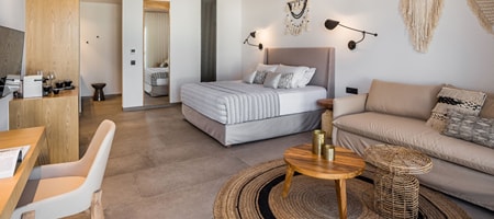 Studio Suite with Terrace Pool View and Side Sea View