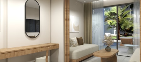 Connecting Premium Junior Suites with Sliding Door Swim Up