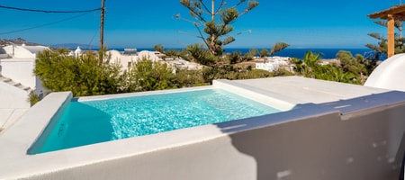 Panoptis Maisonette with private pool & sea view