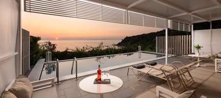 Two Bedroom Suite with Panoramic Sea View and Private Swimming Pool