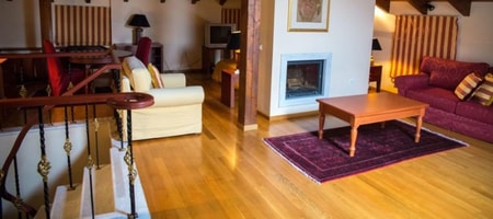 Family Studio Attic with Fireplace