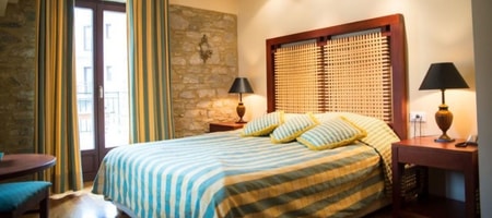 Junior Suite with Pool View and Fireplace
