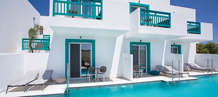 Double room with swim-up pool