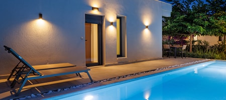 Casa Bianca Villa with Garden Pool & Side Sea View
