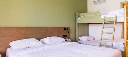 Quadruple Room (2 Adults + 2 Children) with Sea View
