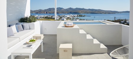 Honeymoon Suite with Outdoor Plunge Pool &  Panoramic Sea View