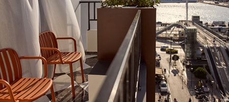 Signature Deluxe Room with Balcony & Side Sea View