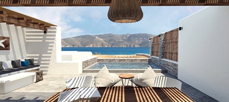 Suite with Private Pool and Sea View