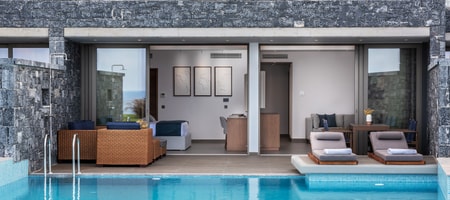 Ambassador Wellbeing Suite Sea View with Private Pool SoulSteam and Gym