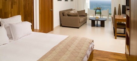 Junior Suite with Mediterranean sea view & pool view