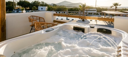 Grand Suite with Private Outdoor Hot Tub Hammam and Sea View