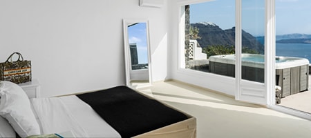 Honeymoon Villa | with Hot Tub & Caldera View