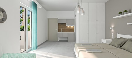 Luxury Queen Studio with Sea View