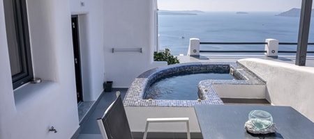 Premier Suite with outdoor hot tub & caldera views