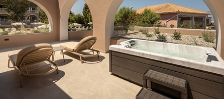 Premium Triple Room with Pool View & Private Outdoor Jacuzzi