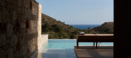Blue Junior Suite Sea View Private Pool (+8y.o.)