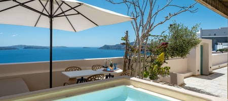 Two Bedroom Villa with Outdoor Hot Tub | Caldera View