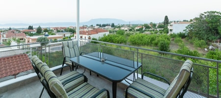 Deluxe Quadruple Room with Sea View Γ7
