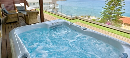 Penthouse Junior Suite with Sea View and Pool View with Outdoor Jacuzzi