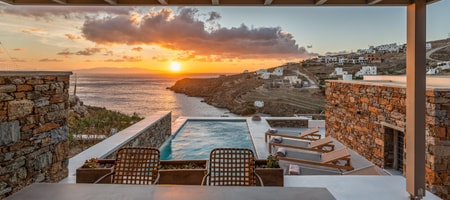 Villa Ouranos with Private Pool and Sea View 140m²