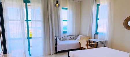 Upper-Floor Double Room Sea View with Extra Bed