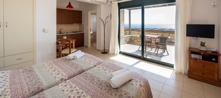 Studio with Sea View near the Pool - Ground Floor