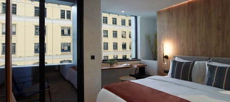 The Port Double Room with Balcony and Side Sea View