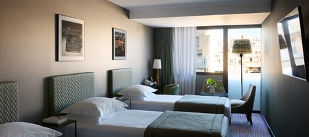 3 Single  Panoramic Triple Room