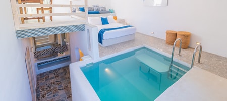 Honeymoon Suite with Indoor Plunge Pool & Sea View